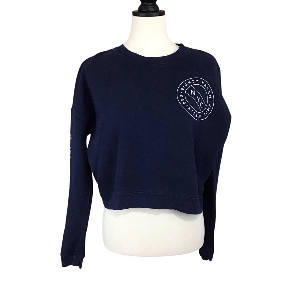 Aeropostale Navy Blue Women's Crop Sweatshirt XS